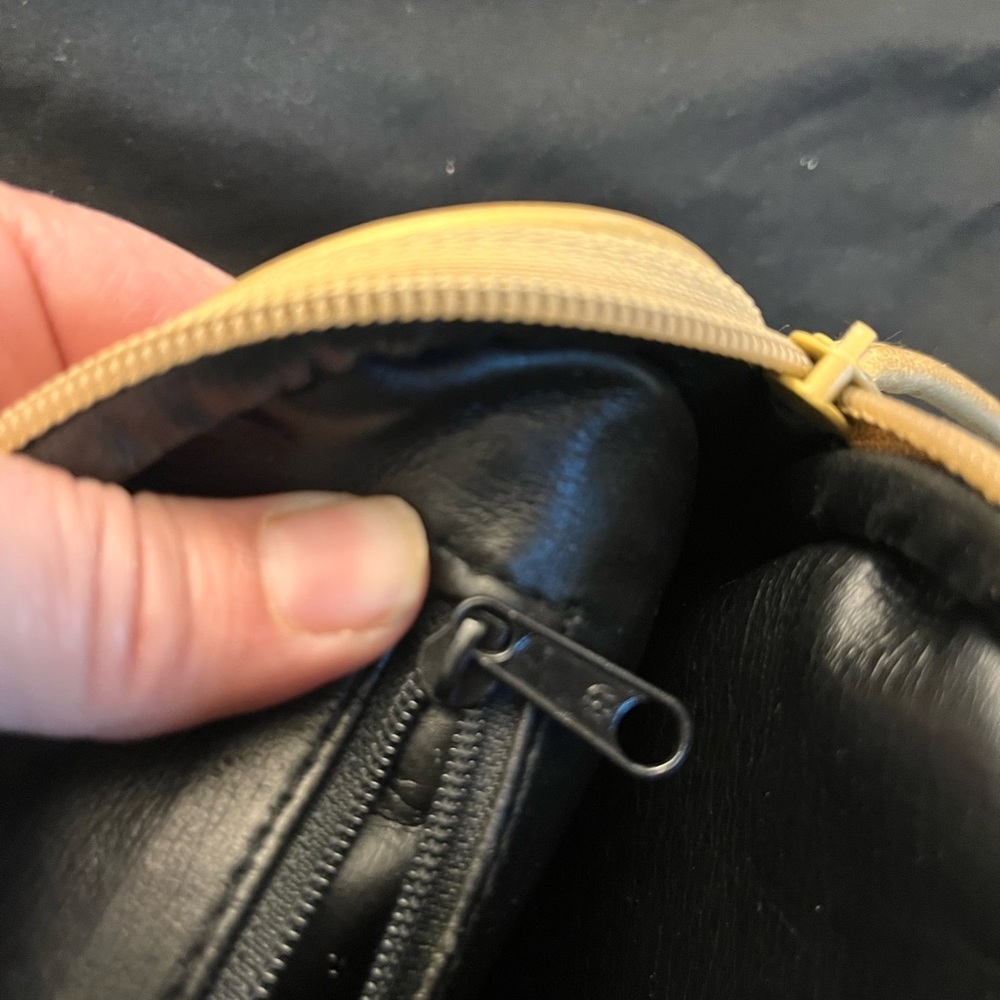 Vintage 80s Gold Metallic Woven Leather Crossbody Bag Boho Tassel Purse Glam - Picture 6 of 17